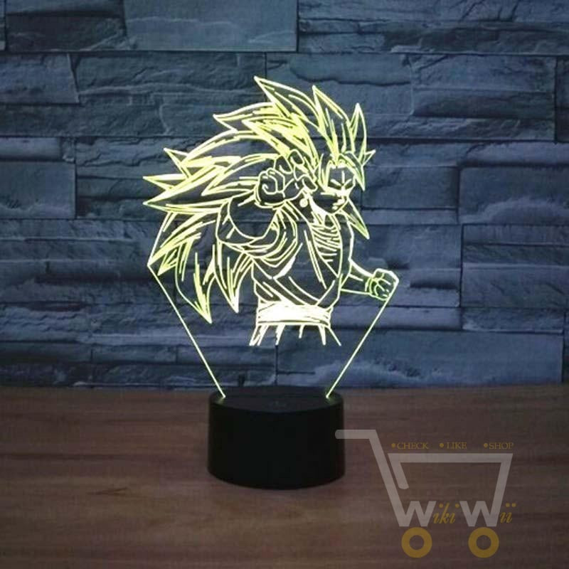 LED Saiyan Character LAMP- 7 COLORS CHANGEABLE - WikiWii