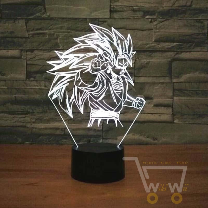 LED Saiyan Character LAMP- 7 COLORS CHANGEABLE - WikiWii