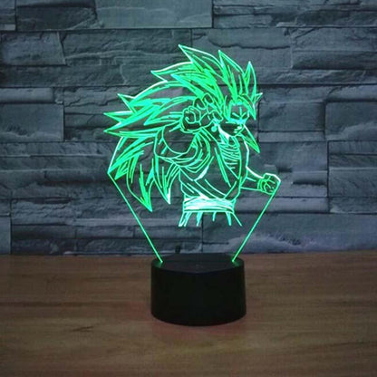 LED Saiyan Character LAMP- 7 COLORS CHANGEABLE - WikiWii