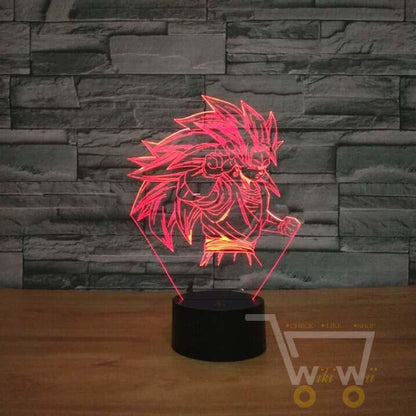 LED Saiyan Character LAMP- 7 COLORS CHANGEABLE - WikiWii