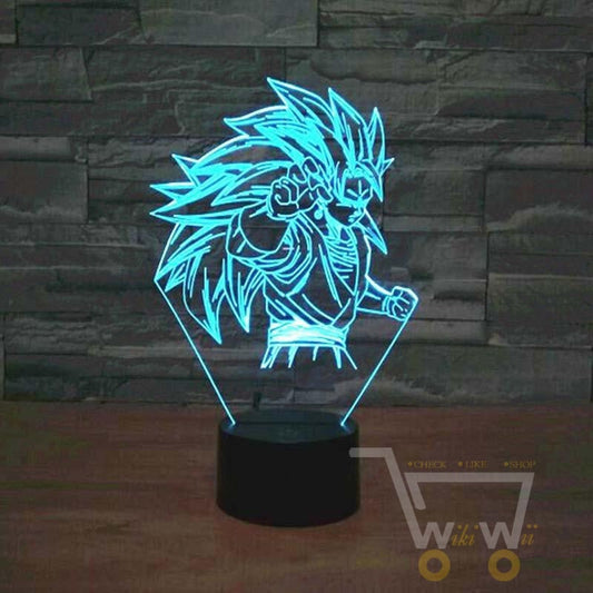 LED Saiyan Character LAMP- 7 COLORS CHANGEABLE - WikiWii