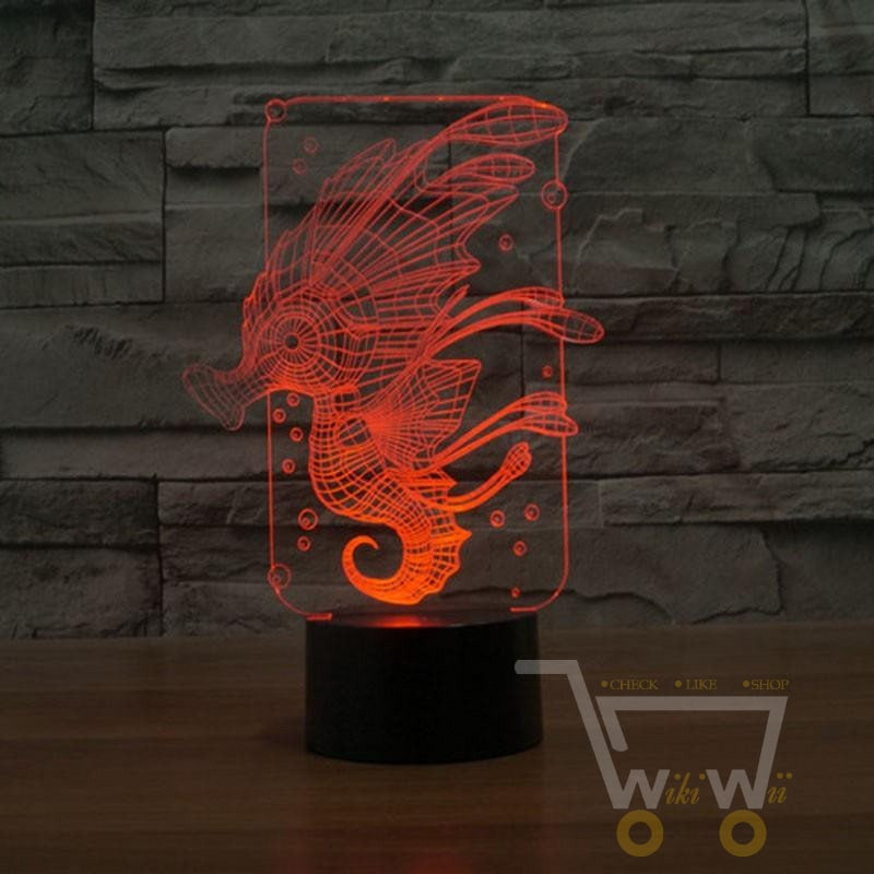 LED SEA HORSE LAMP- 7 COLORS CHANGEABLE - WikiWii