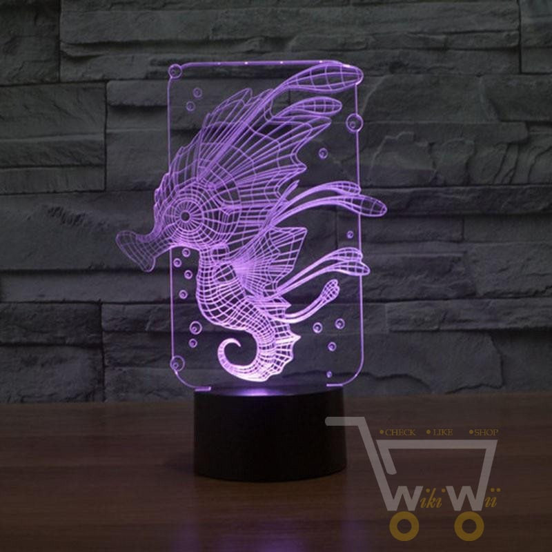 LED SEA HORSE LAMP- 7 COLORS CHANGEABLE - WikiWii