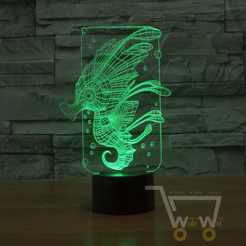 LED SEA HORSE LAMP- 7 COLORS CHANGEABLE - WikiWii