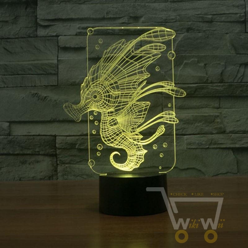 LED SEA HORSE LAMP- 7 COLORS CHANGEABLE - WikiWii