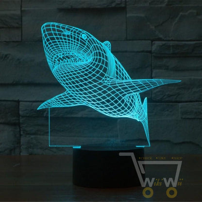 Led Shark lamp- 7 colors Changeable - WikiWii