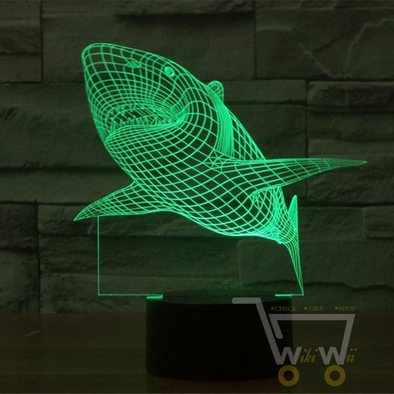 Led Shark lamp- 7 colors Changeable - WikiWii