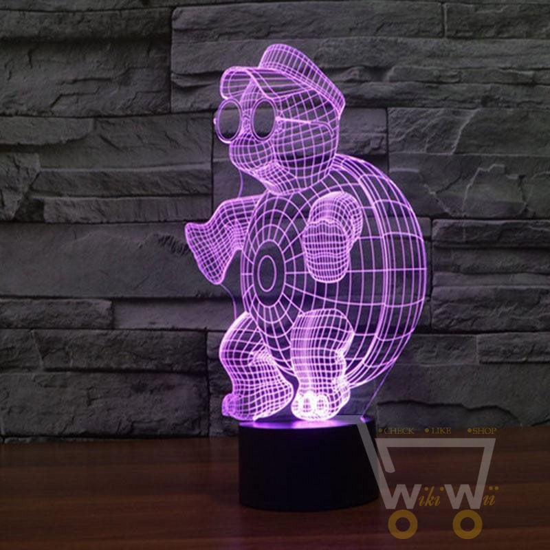 LED Turtle LAMP- 7 COLORS CHANGEABLE - WikiWii