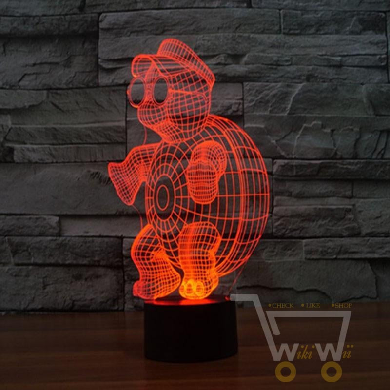 LED Turtle LAMP- 7 COLORS CHANGEABLE - WikiWii