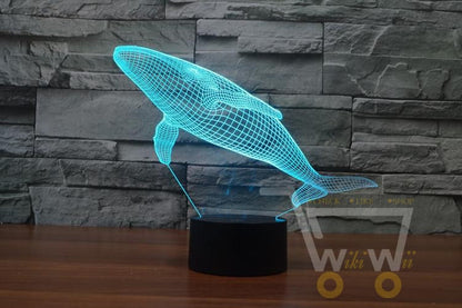 LED Whale LAMP- 7 COLORS CHANGEABLE - WikiWii