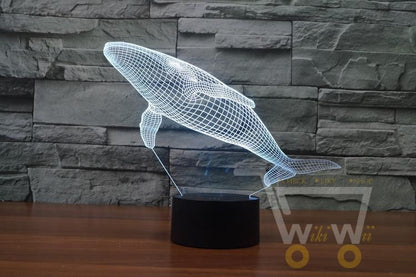 LED Whale LAMP- 7 COLORS CHANGEABLE - WikiWii