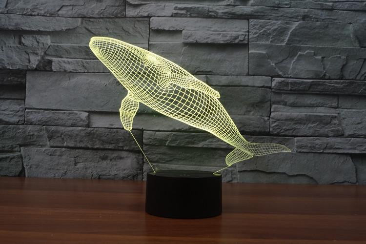 LED Whale LAMP- 7 COLORS CHANGEABLE - WikiWii