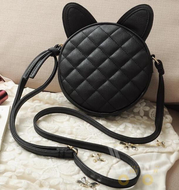 Lining Cat ears Mini shoulder handbag - WikiWii