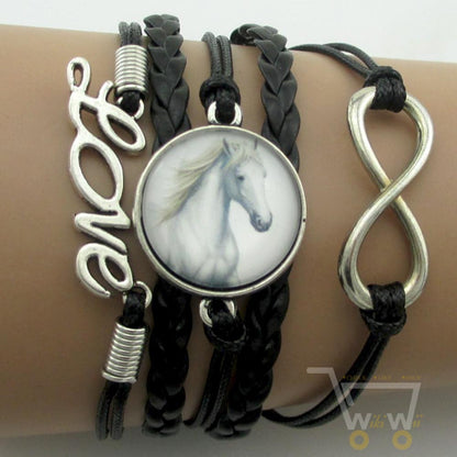 Love Horse Big Infinity Bracelets - WikiWii