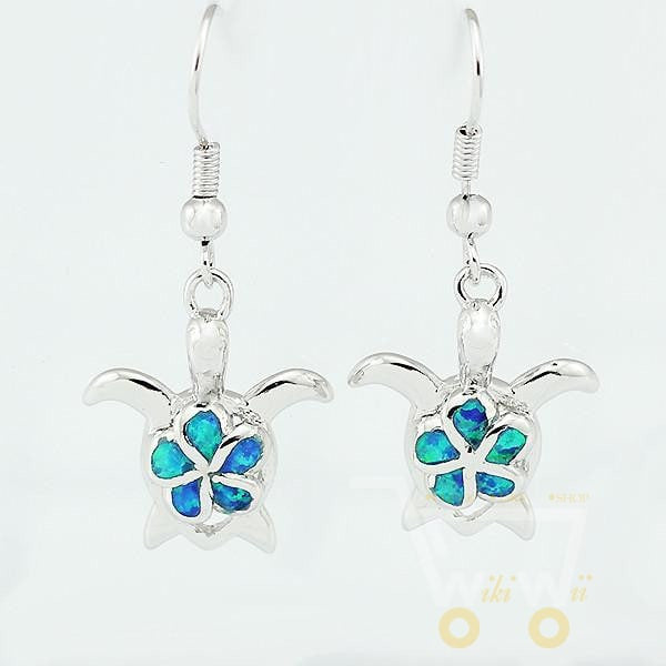 Lovely Blue Turtle Earrings - WikiWii