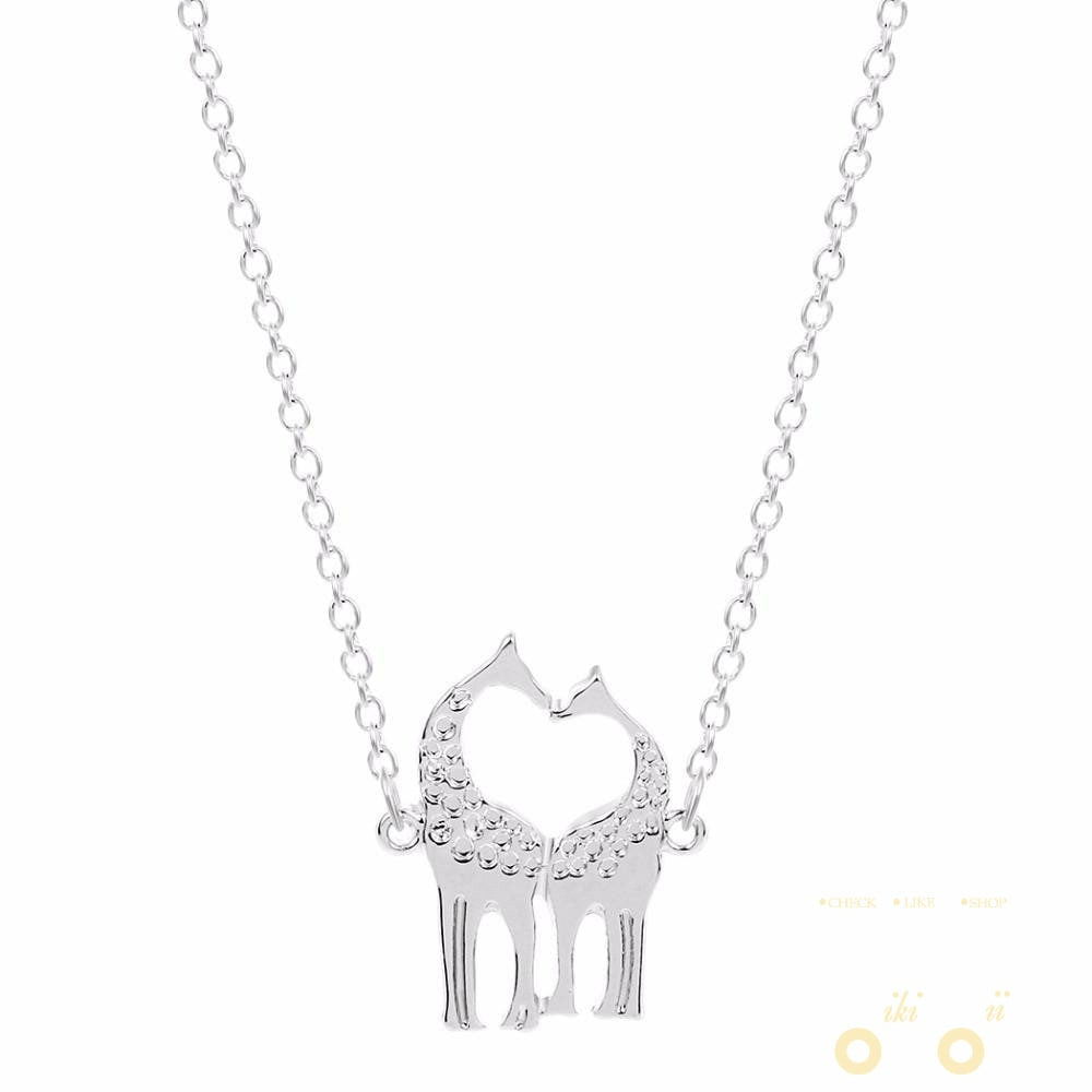 Loving Giraffes Necklace "2" - WikiWii