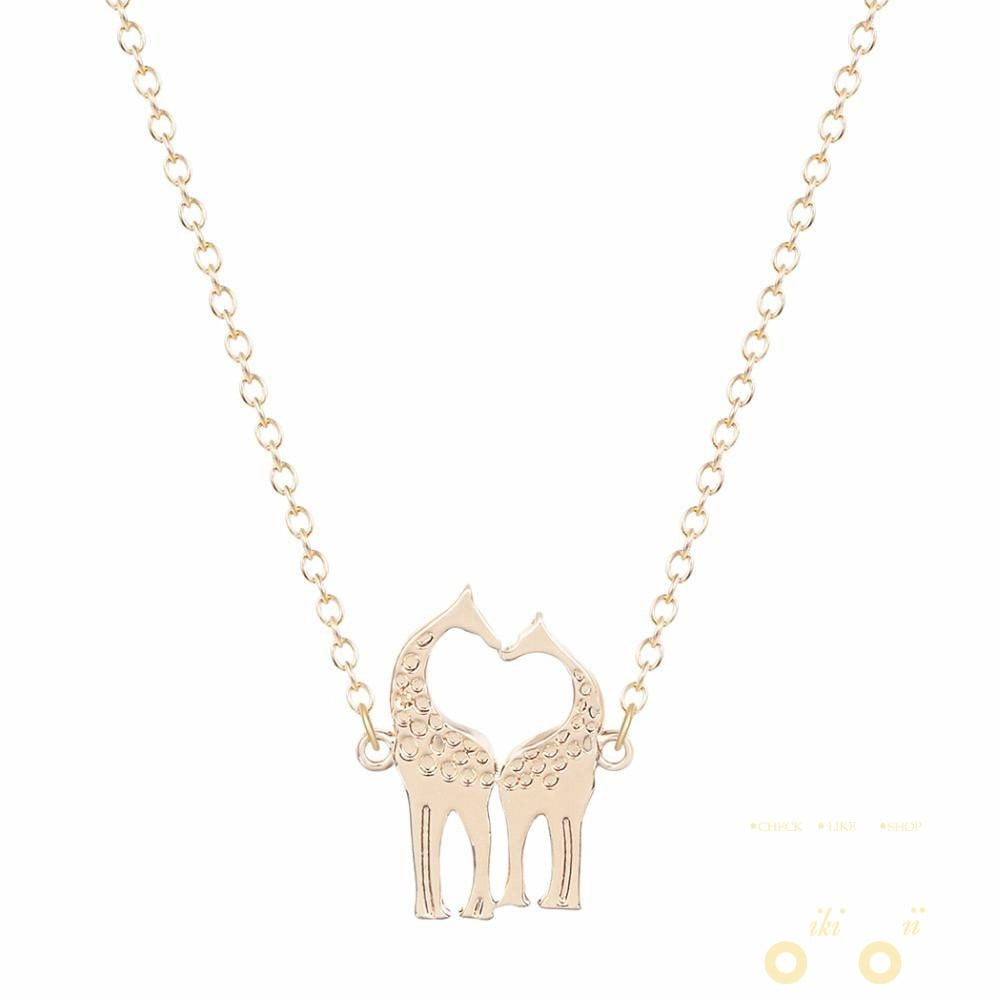 Loving Giraffes Necklace "2" - WikiWii