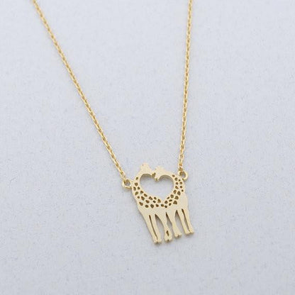 Loving Giraffes Necklace - WikiWii