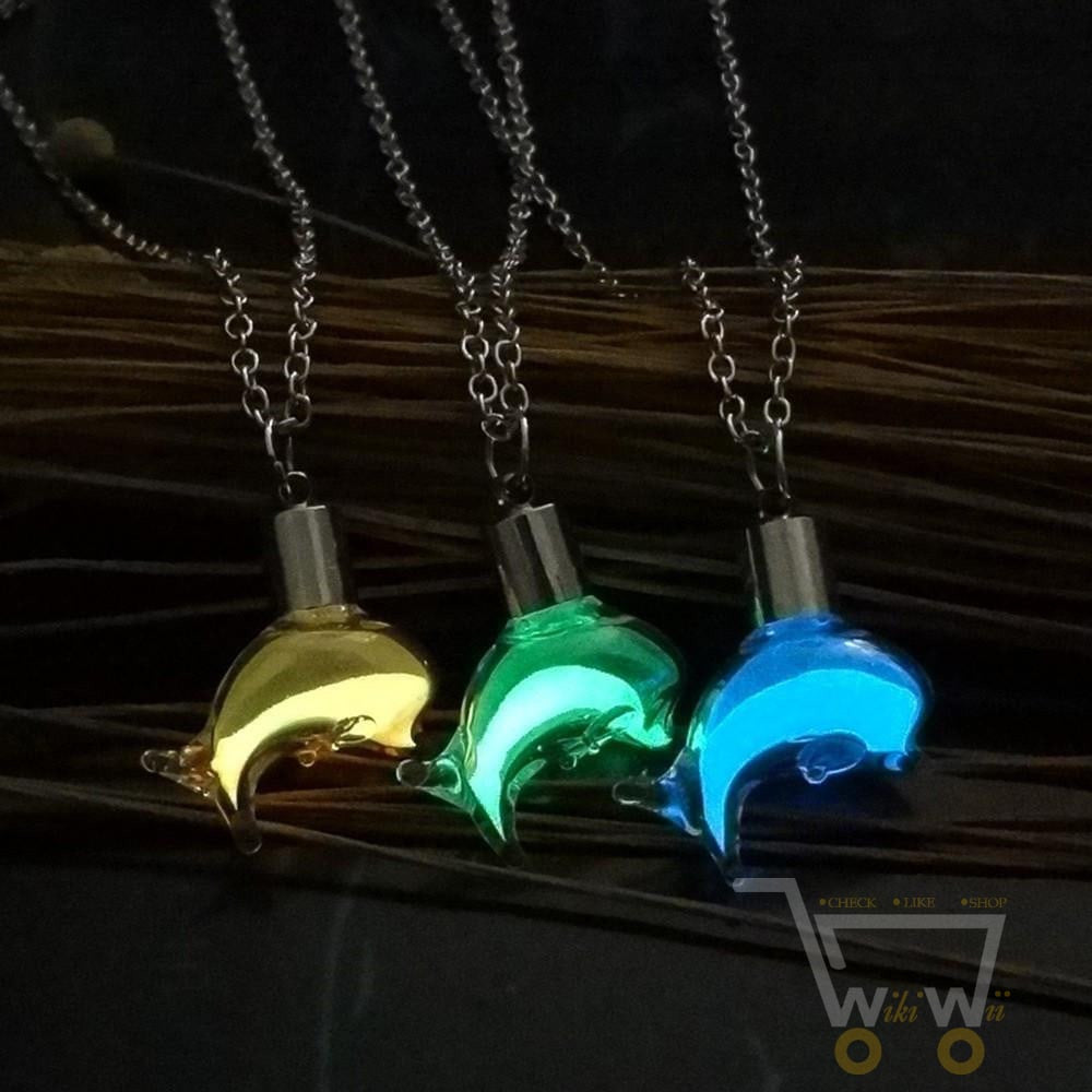 Luminous dolphin necklace - WikiWii