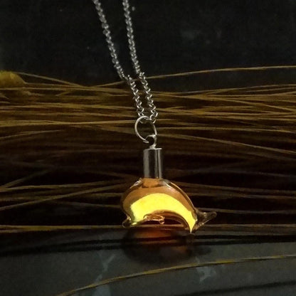 Luminous dolphin necklace - WikiWii