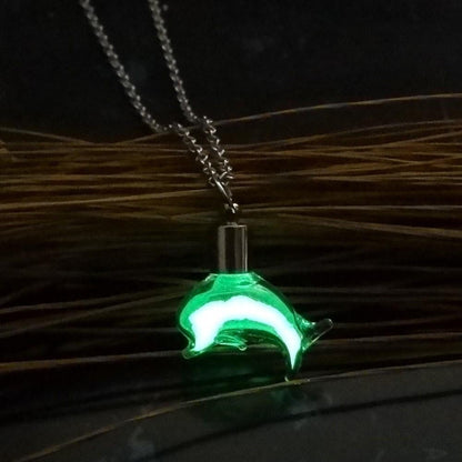 Luminous dolphin necklace - WikiWii