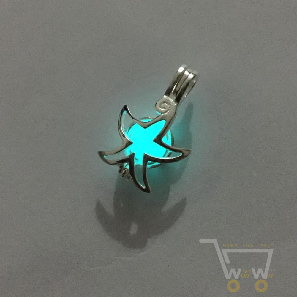 Luminous Glowing Bead Starfish Necklace - WikiWii