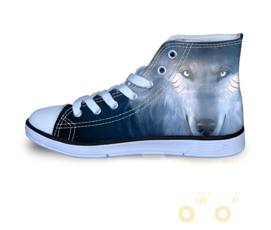 Mens Women Casual Wolf Shoes - WikiWii