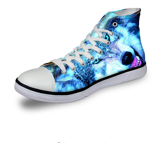 Mens Women Casual Wolf Shoes - WikiWii