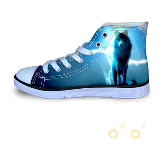 Mens Women Casual Wolf Shoes - WikiWii