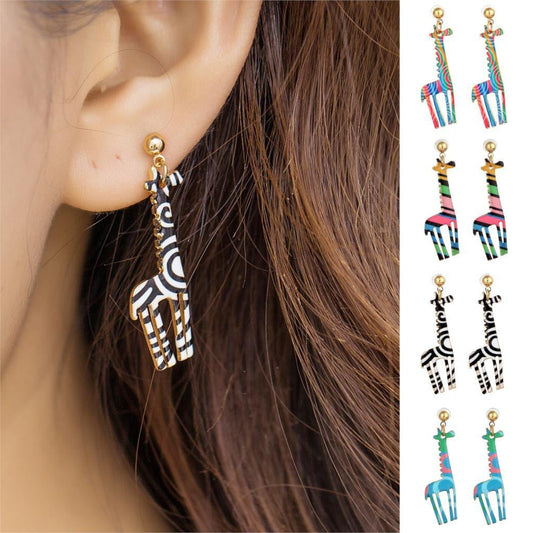 New Fashion Jewelry Gold Plated with Giraffe Shaped  Earrings - WikiWii