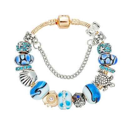 Ocean Style Sea Turtles Charm Bracelet - WikiWii