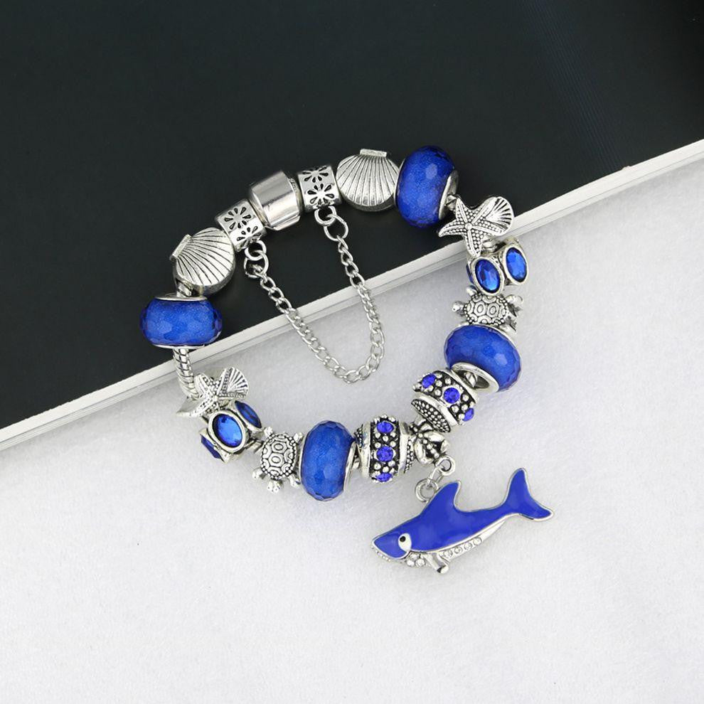 Ocean Style Sea turtles Shark Charm Bracelets - WikiWii