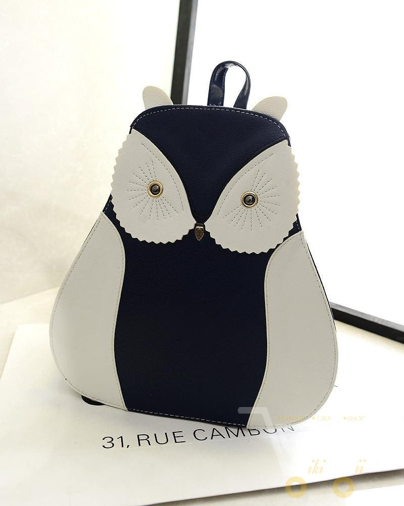 owl double shoulder bag back Joining - WikiWii