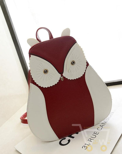 owl double shoulder bag back Joining - WikiWii