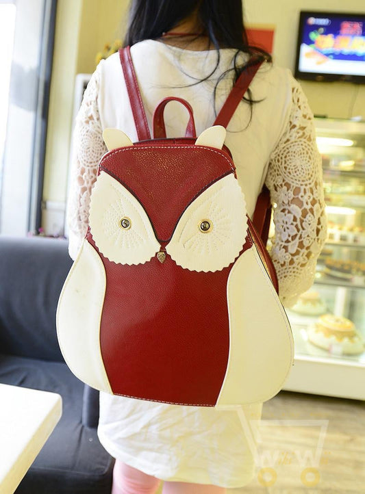 owl double shoulder bag back Joining - WikiWii