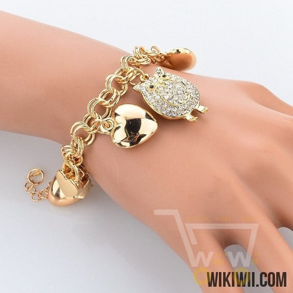 Owl Gold Love Bracelets - WikiWii