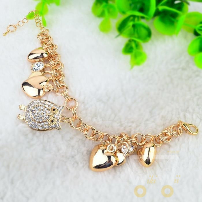 Owl Gold Love Bracelets - WikiWii