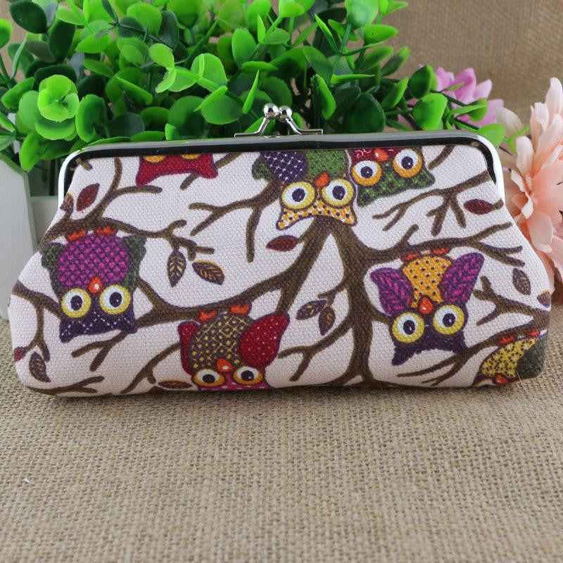 Owl Hasp coin Purse female women wallets - WikiWii