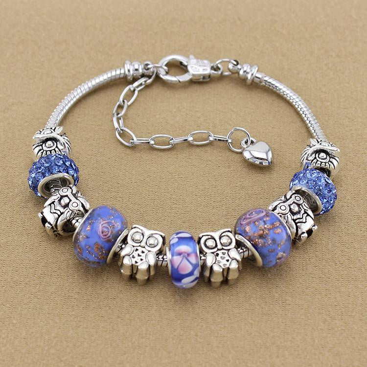 Owl Silver Chain Bracelets - WikiWii