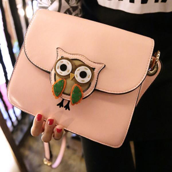 Owl Small Bag One Shoulder Bag Messenger - WikiWii