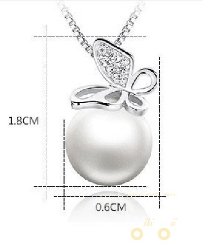 Pearl Butterfly Necklace - WikiWii