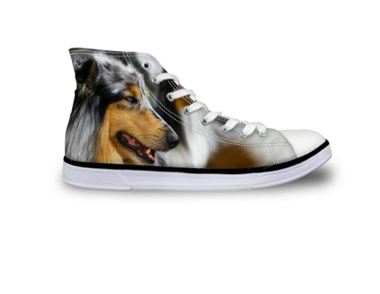 Printed Dogs Shoes - WikiWii