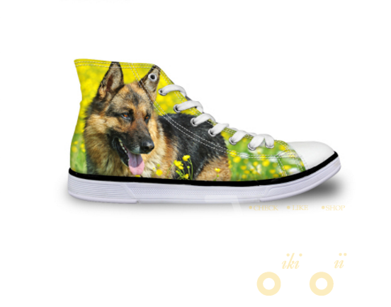 Printed Dogs Shoes - WikiWii