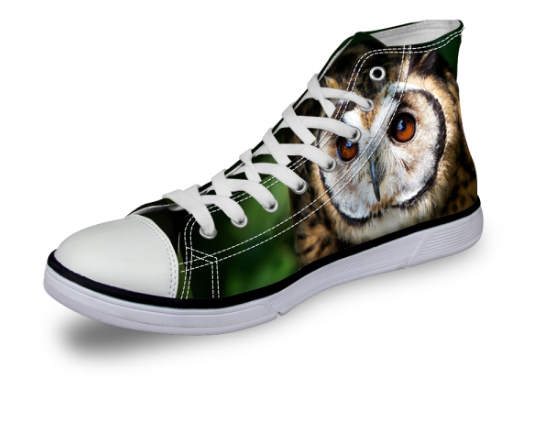 Printed Owl Shoes - WikiWii