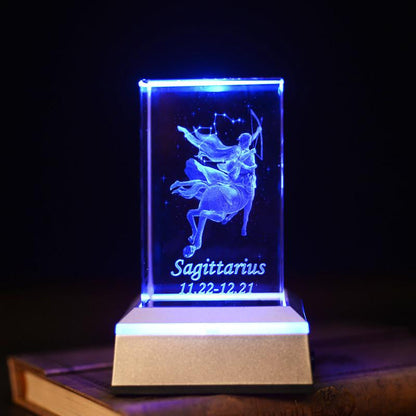 Sagittarius laser carving crystal - WikiWii