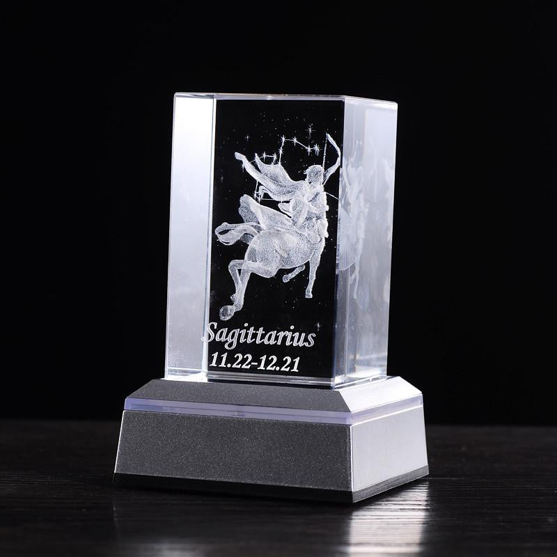 Sagittarius laser carving crystal - WikiWii