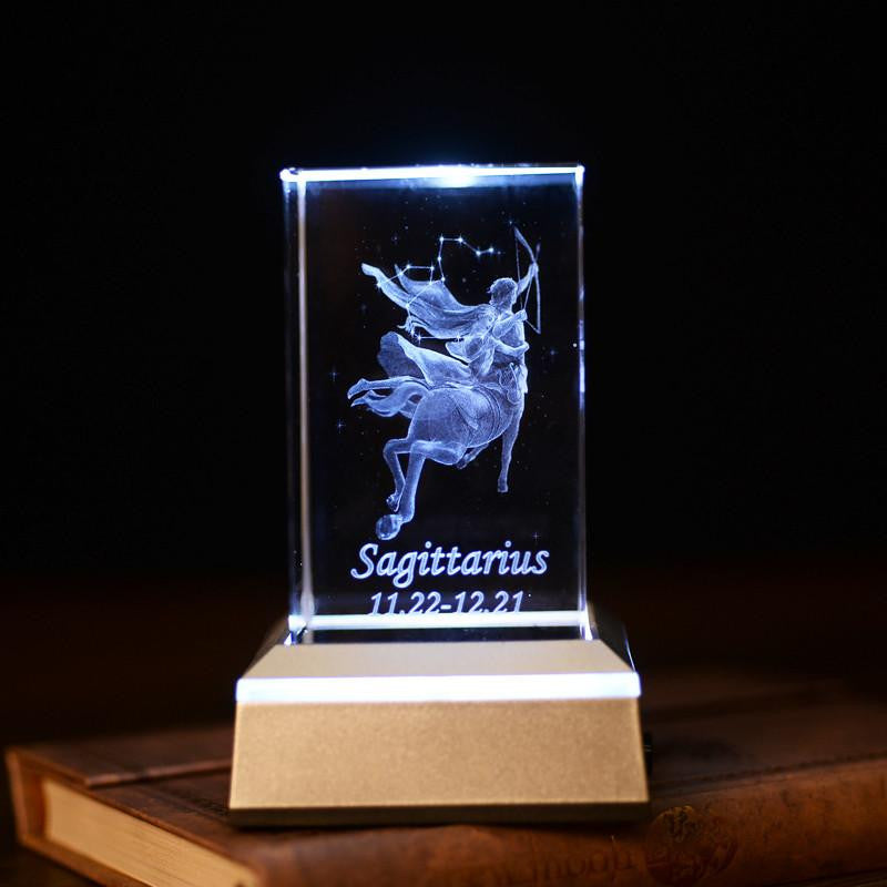 Sagittarius laser carving crystal - WikiWii