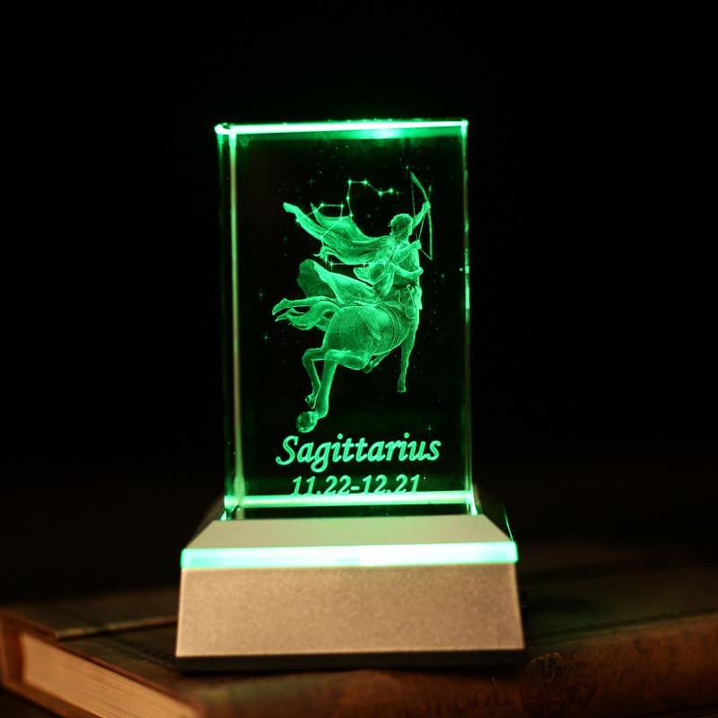 Sagittarius laser carving crystal - WikiWii