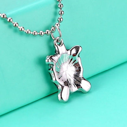 Sea Turtle Necklace Pendant with Bead Chain (Temperature Change Color ) - WikiWii