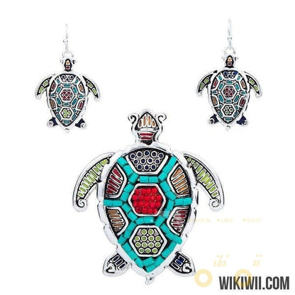 Sea turtle Necklace Set - WikiWii